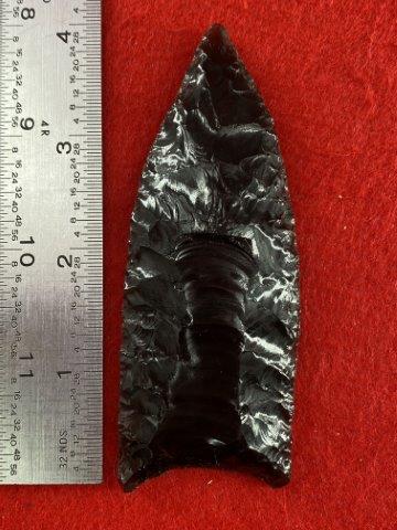 Paleo Obsidian Point     Indian Artifact Arrowhead (1 of 4)