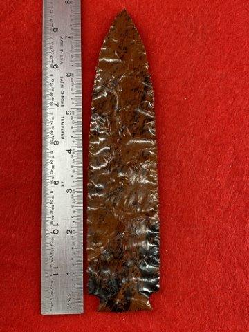 Mahogany Obsidian Benton     Indian Artifact Arrowhead (1 of 3)