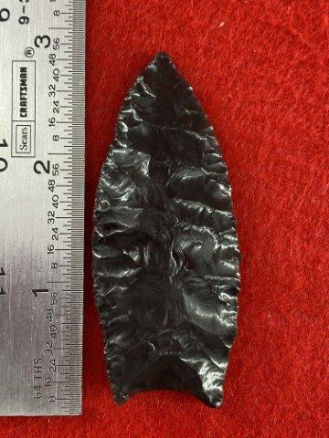 Paleo Obsidian Point      Indian Artifact Arrowhead (1 of 4)
