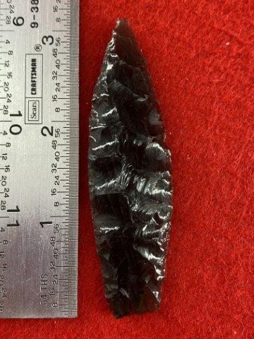 Paleo Obsidian Point      Indian Artifact Arrowhead (1 of 4)