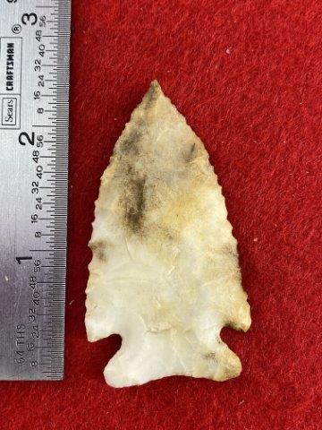 Kirk Indian Artifact Arrowhead: Please see picture for measurment. These artifacts are from multiple collections from around the United States. KEY WORDS: NATIVE AMERICAN INDIAN ARTIFACT ARTIFACTS ARROWHEAD ARROWHEADS MISSISSIPPIAN 