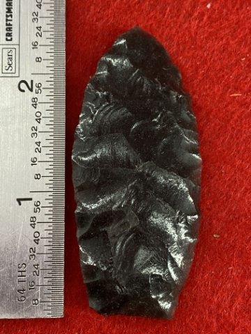 Paleo Obsidian Point      Indian Artifact Arrowhead (1 of 4)