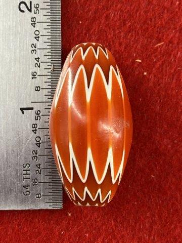 Chevron Trade Bead     Indian Artifact Arrowhead (1 of 3)