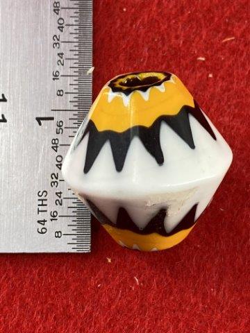 Chevron Trade Bead     Indian Artifact Arrowhead (1 of 3)