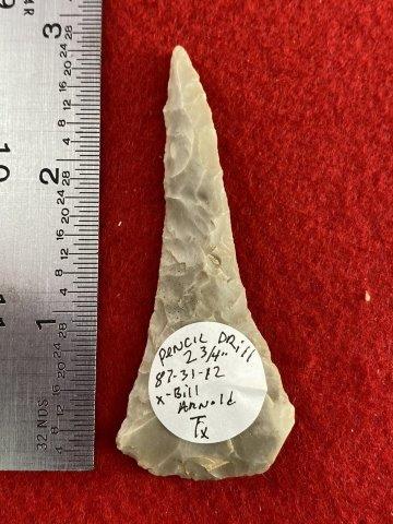 Pencil Drill     Indian Artifact Arrowhead (1 of 3)
