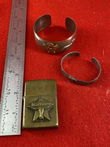 Zippo Lighter & 2 Bracelets (1 of 1)
