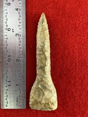 Drill Indian Artifact Arrowhead: Please see picture for measurement. These artifacts are from multiple collections from around the United States. KEY WORDS: NATIVE AMERICAN INDIAN ARTIFACT ARTIFACTS ARROWHEAD ARROWHEADS MISSISSIPPIAN