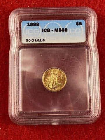 1999 $5 Graded Gold Eagle                Coins (1 of 1)