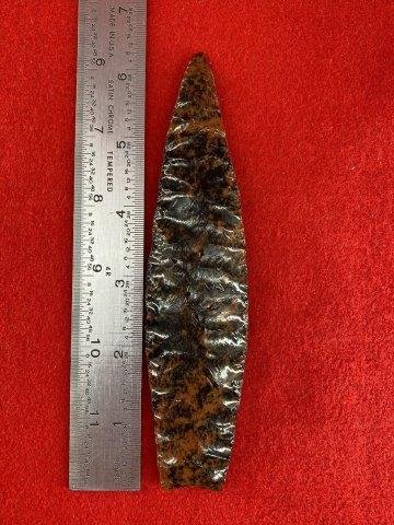Obsidian Paleo Point     Indian Artifact Arrowhead (1 of 3)