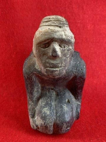 Human Effigy Pottery Pipe     Indian Artifact Arrowhead (1 of 6)