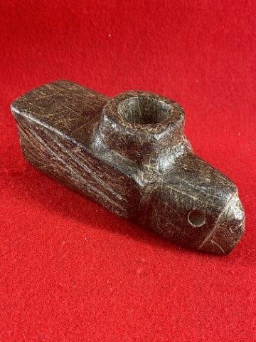 Hawk Effigy Stone Pipe     Indian Artifact Arrowhead (1 of 7)