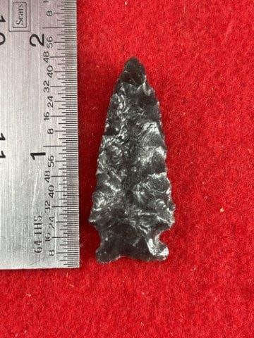 Very Fine Obsidian Point     Indian Artifact Arrowhead (1 of 4)