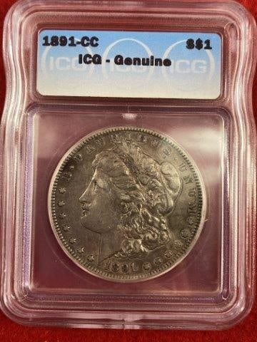 Carson City Morgan Dollar: Please see picture for Date & Condition. KEY WORDS: NATIVE AMERICAN INDIAN ARTIFACT ARTIFACTS ARROWHEAD ARROWHEADS MISSISSIPPIAN QUAPAW CADDO POTTERY COINS MORGAN DOLLAR PEACE DOLLAR SILVER COINS