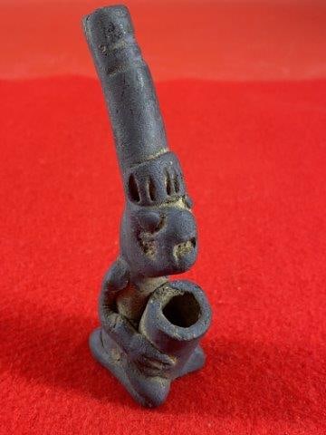 Human Effigy Pottery Pipe      Indian Artifact Arrowhead (1 of 6)