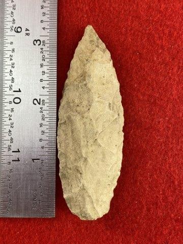 Very Nice Arrowhead from the James Evans Estate Collection: Please see picture for measurement. This arrowhead is from the James Evans Estate Collection of Vandalia, Missouri. KEY WORDS: NATIVE AMERICAN INDIAN ARTIFACT ARTIFACTS ARROWHEAD ARROWHEADS MISSISSIPP