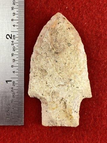 Very Nice Arrowhead from the James Evans Estate Collection: Please see picture for measurement. This arrowhead is from the James Evans Estate Collection of Vandalia, Missouri. KEY WORDS: NATIVE AMERICAN INDIAN ARTIFACT ARTIFACTS ARROWHEAD ARROWHEADS MISSISSIPP