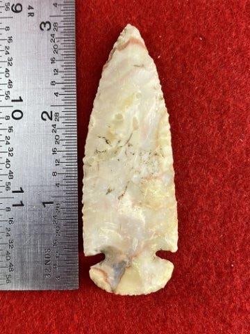 Very Nice Arrowhead from the James Evans Estate Collection: Please see picture for measurement. This arrowhead is from the James Evans Estate Collection of Vandalia, Missouri. KEY WORDS: NATIVE AMERICAN INDIAN ARTIFACT ARTIFACTS ARROWHEAD ARROWHEADS MISSISSIPP