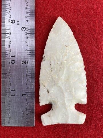 Very Nice Arrowhead from the James Evans Estate Collection: Please see picture for measurement. This arrowhead is from the James Evans Estate Collection of Vandalia, Missouri. KEY WORDS: NATIVE AMERICAN INDIAN ARTIFACT ARTIFACTS ARROWHEAD ARROWHEADS MISSISSIPP