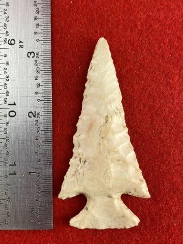 Very Nice Arrowhead from the James Evans Estate Collection: Please see picture for measurement. This arrowhead is from the James Evans Estate Collection of Vandalia, Missouri. KEY WORDS: NATIVE AMERICAN INDIAN ARTIFACT ARTIFACTS ARROWHEAD ARROWHEADS MISSISSIPP