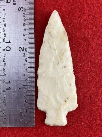 Very Nice Arrowhead from the James Evans Estate Collection: Please see picture for measurement. This arrowhead is from the James Evans Estate Collection of Vandalia, Missouri. KEY WORDS: NATIVE AMERICAN INDIAN ARTIFACT ARTIFACTS ARROWHEAD ARROWHEADS MISSISSIPP