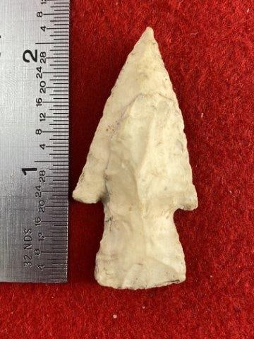 Very Nice Arrowhead from the James Evans Estate Collection: Please see picture for measurement. This arrowhead is from the James Evans Estate Collection of Vandalia, Missouri. KEY WORDS: NATIVE AMERICAN INDIAN ARTIFACT ARTIFACTS ARROWHEAD ARROWHEADS MISSISSIPP