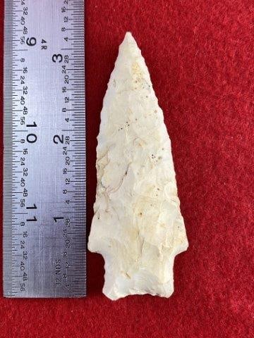 Very Nice Arrowhead from the James Evans Estate Collection: Please see picture for measurement. This arrowhead is from the James Evans Estate Collection of Vandalia, Missouri. KEY WORDS: NATIVE AMERICAN INDIAN ARTIFACT ARTIFACTS ARROWHEAD ARROWHEADS MISSISSIPP