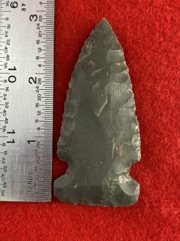 Very Nice Arrowhead from the James Evans Estate Collection: Please see picture for measurement. This arrowhead is from the James Evans Estate Collection of Vandalia, Missouri. KEY WORDS: NATIVE AMERICAN INDIAN ARTIFACT ARTIFACTS ARROWHEAD ARROWHEADS MISSISSIPP