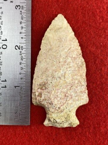 Very Nice Arrowhead from the James Evans Estate Collection: Please see picture for measurement. This arrowhead is from the James Evans Estate Collection of Vandalia, Missouri. KEY WORDS: NATIVE AMERICAN INDIAN ARTIFACT ARTIFACTS ARROWHEAD ARROWHEADS MISSISSIPP