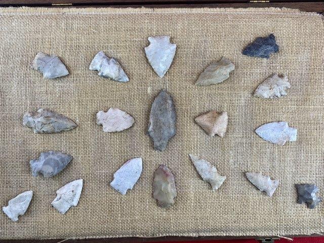 Group of Arrowheads from the James Evans Estate Collection (1 of 4)