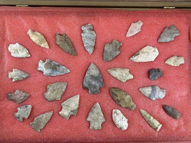 Group of Arrowheads from the James Evans Estate Collection (1 of 4)