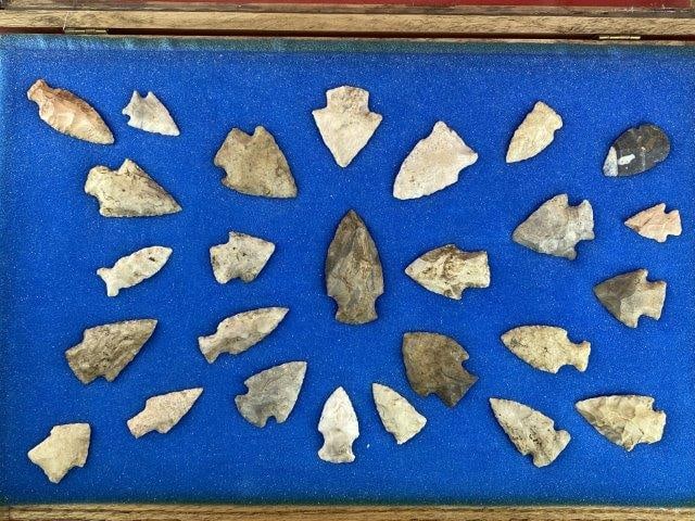 Group of Arrowheads from the James Evans Estate Collection (1 of 4)