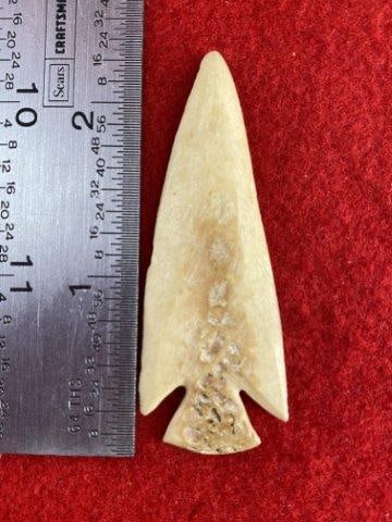 Bone Arrow Point Indian Artifact Arrowhead: Please see picture for measurement. These artifacts are from multiple collections from around the United States. KEY WORDS: NATIVE AMERICAN INDIAN ARTIFACT ARTIFACTS ARROWHEAD ARROWHEADS MISSISSIPPIAN