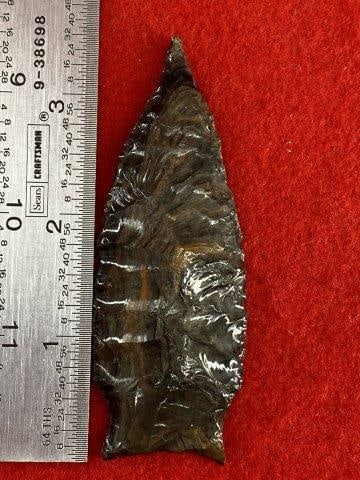 Obsidian Paleo Point               Indian Artifact Arrowhead (1 of 3)