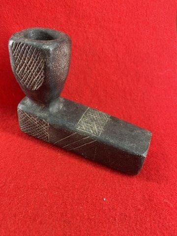 Steatite Pipe Indian Artifact Arrowhead: Please see picture for measurement. These artifacts are from multiple collections from around the United States. KEY WORDS: NATIVE AMERICAN INDIAN ARTIFACT ARTIFACTS ARROWHEAD ARROWHEADS MISSISSIPPIAN
