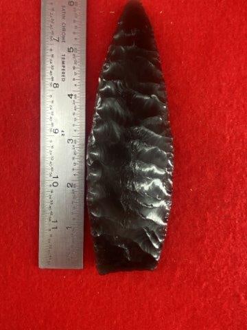 Obsidian Paleo Point            Indian Artifact Arrowhead (1 of 3)