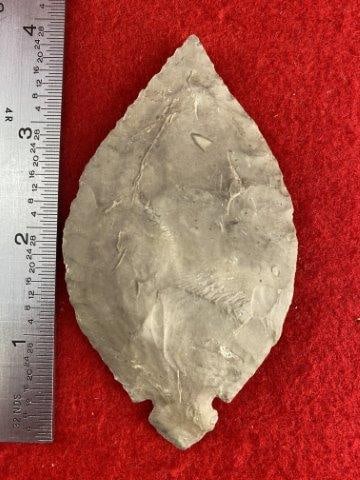 Turkey Tail Indian Artifact Arrowhead: Please see picture for measurement. These artifacts are from multiple collections from around the United States. KEY WORDS: NATIVE AMERICAN INDIAN ARTIFACT ARTIFACTS ARROWHEAD ARROWHEADS MISSISSIPPIAN