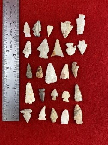 25 Very Nice Bird Points            Indian Artifact Arrowhead (1 of 1)