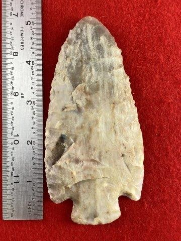 Smith Indian Artifact Arrowhead: Please see picture for measurement. These artifacts are from multiple collections from around the United States. KEY WORDS: NATIVE AMERICAN INDIAN ARTIFACT ARTIFACTS ARROWHEAD ARROWHEADS MISSISSIPPIAN