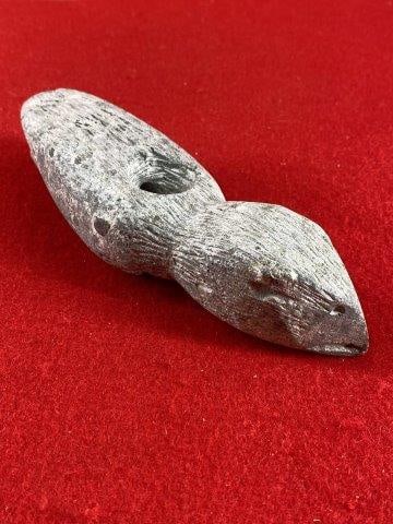 Hawk Effigy Stone Pipe           Indian Artifact Arrowhead (1 of 8)