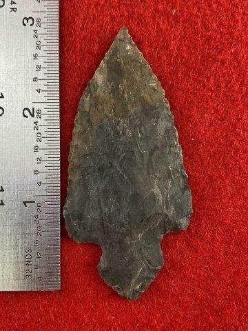 Turkey Tail Indian Artifact Arrowhead: Please see picture for measurement. These artifacts are from multiple collections from around the United States. KEY WORDS: NATIVE AMERICAN INDIAN ARTIFACT ARTIFACTS ARROWHEAD ARROWHEADS MISSISSIPPIAN