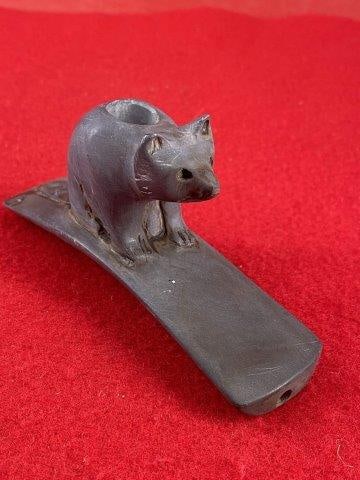 Raccoon Effigy Stone Pipe           Indian Artifact Arrowhead (1 of 7)