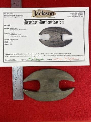 Notched Ovate Bannerstone    with COA (1 of 8)