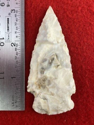 Gibson Indian Artifact Arrowhead: Please see picture for measurement. These artifacts are from multiple collections from around the United States. KEY WORDS: NATIVE AMERICAN INDIAN ARTIFACT ARTIFACTS ARROWHEAD ARROWHEADS MISSISSIPPIAN