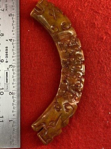 Chinese Jade Hongshan Figurine         Indian Artifact Arrowhead (1 of 2)