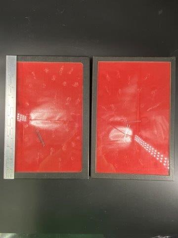 2 12X8&1/2 Riker Frame Used     Indian Artifact Arrowhead (1 of 1)