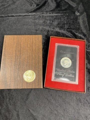 Eisenhower Proof Dollar     Indian Artifact Arrowhead (1 of 1)