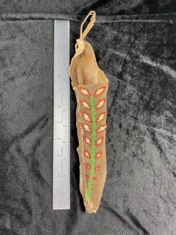 Beaded Knife Sheath     Indian Artifact Arrowhead (1 of 3)