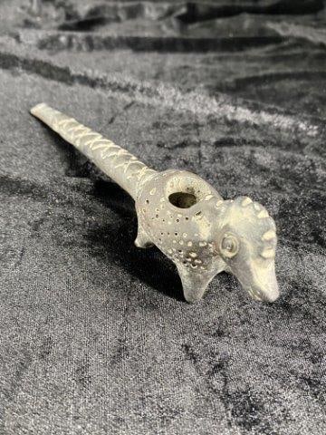 Horse Effigy Pottery Pipe     Indian Artifact Arrowhead (1 of 7)