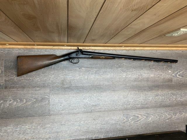 Antique Double Barrel Shot Gun Wall Hanger Indian Artifact Arrowhead: Please see picture for measurement. These artifacts are from multiple collections from around the United States. KEY WORDS: NATIVE AMERICAN INDIAN ARTIFACT ARTIFACTS ARROWHEAD ARROWHEADS MISSISSIPPIAN