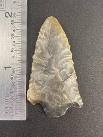 Stemmed Point      Indian Artifact Arrowhead (1 of 3)